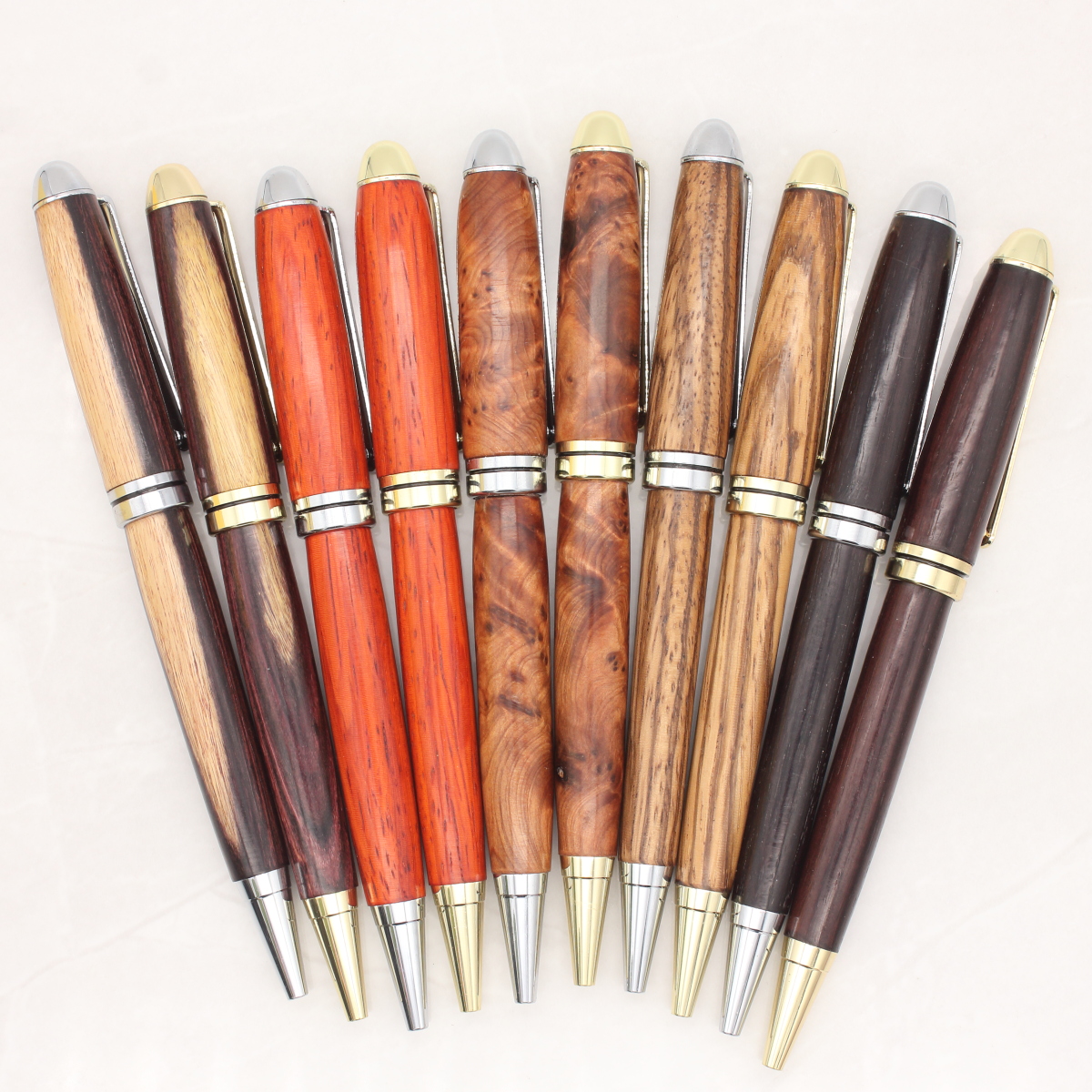Euro-style wood pens