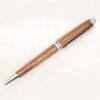 Euro wood pen - zebrano/chrome