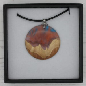 Wood and Resin landscape pendants - 2210001