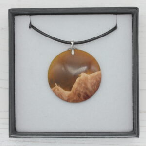 Wood and Resin landscape pendants - 2205026