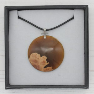 Wood and Resin landscape pendants - 2205030