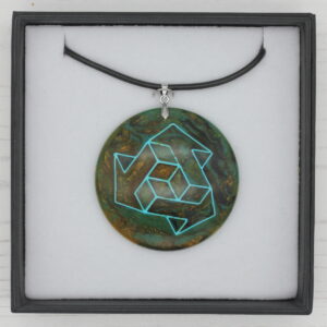 Resin Latice Pendant - 2211131
